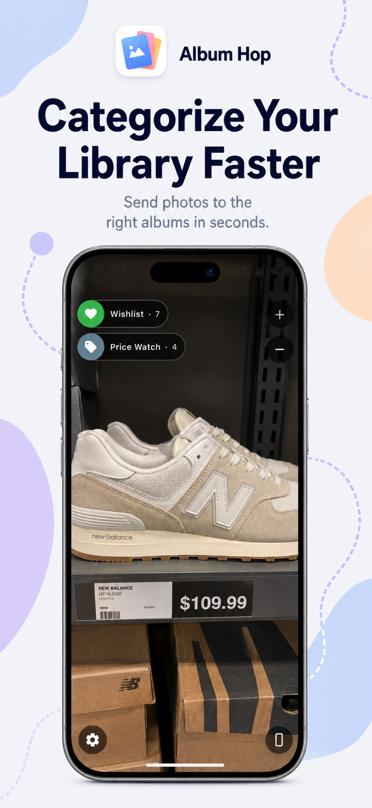 Categorize Your Library Faster feature screenshot from Album Hop