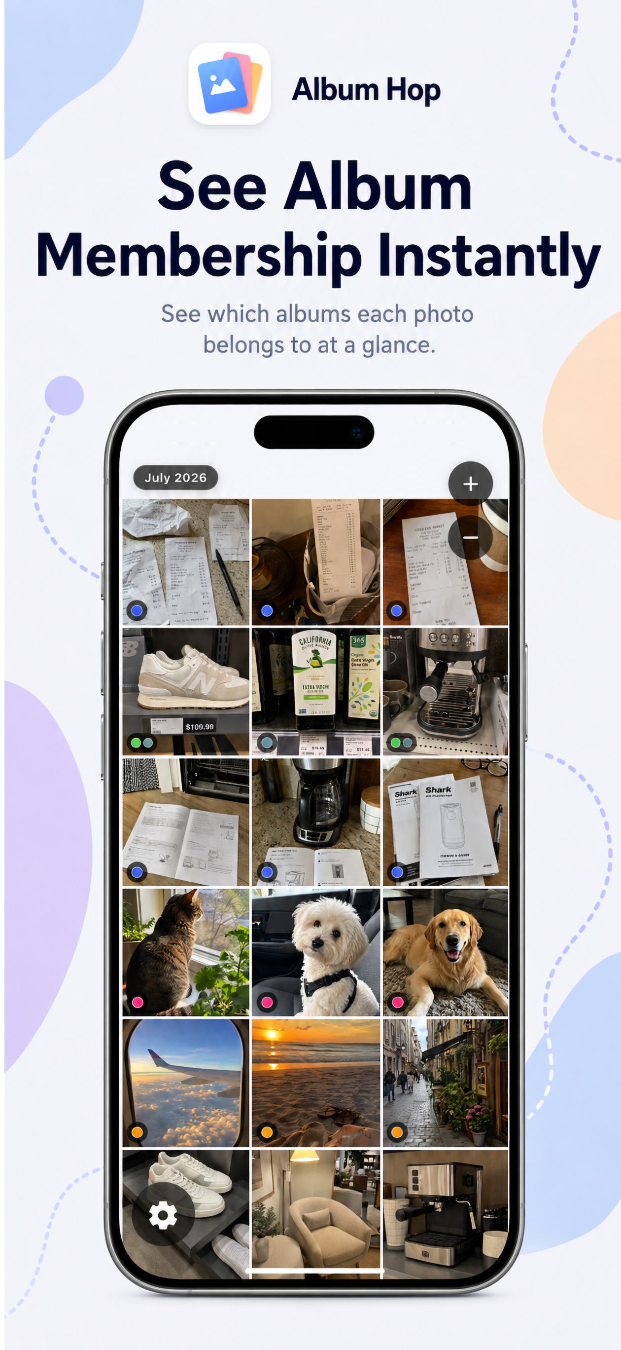 See Album Membership Instantly feature screenshot from Album Hop